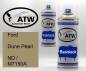 Preview: Ford, Dune Pearl, ND / M7150A: 400ml Sprühdose + 400ml Klarlack - Set, von ATW Autoteile West.